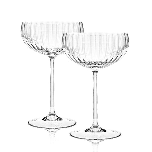 Champagner Coupe Maria 2er Set kristall