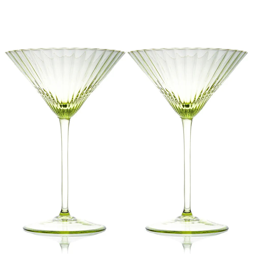 Martiniglas Maria 2er Set oliv