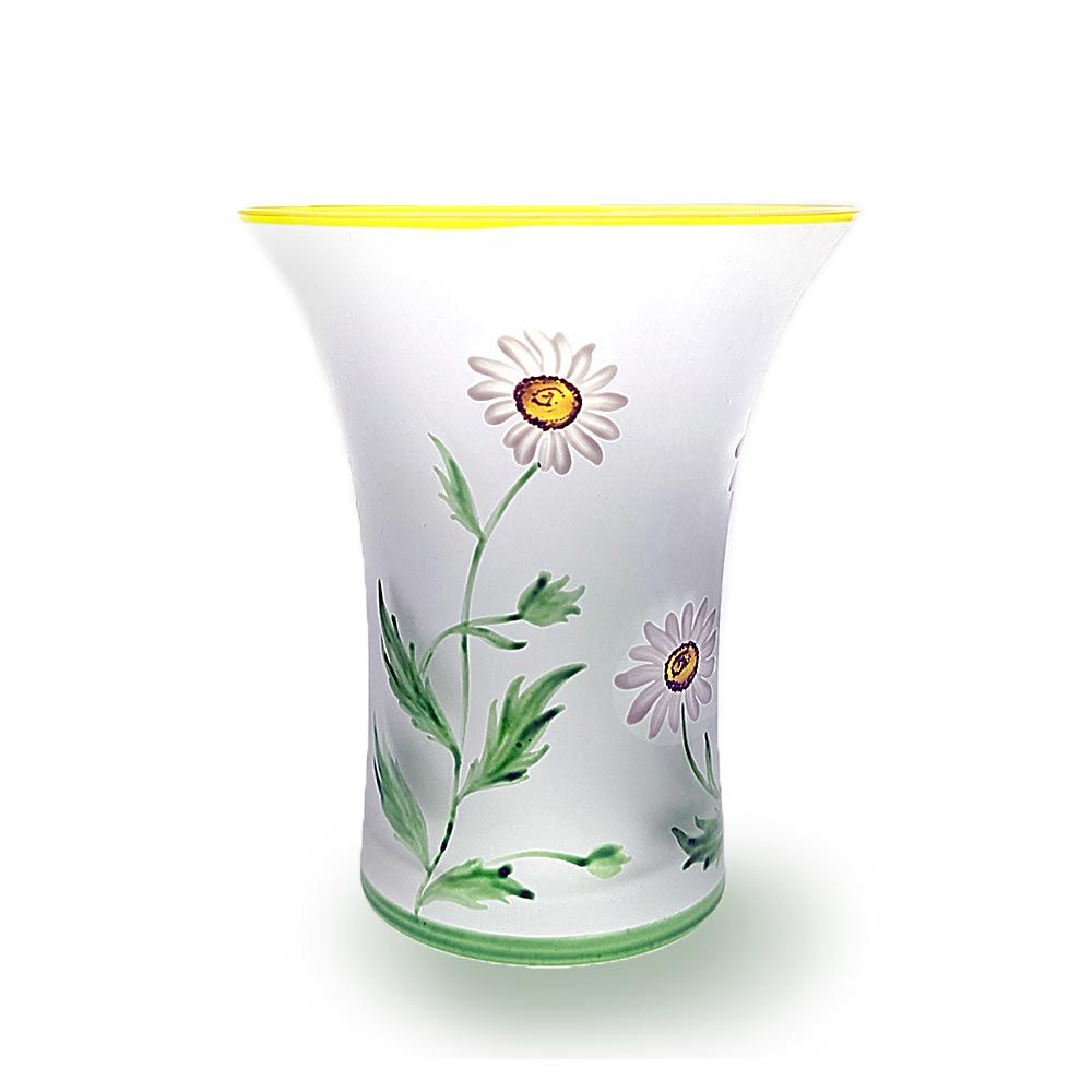 kleiner Becher mit handbemalter Margerite