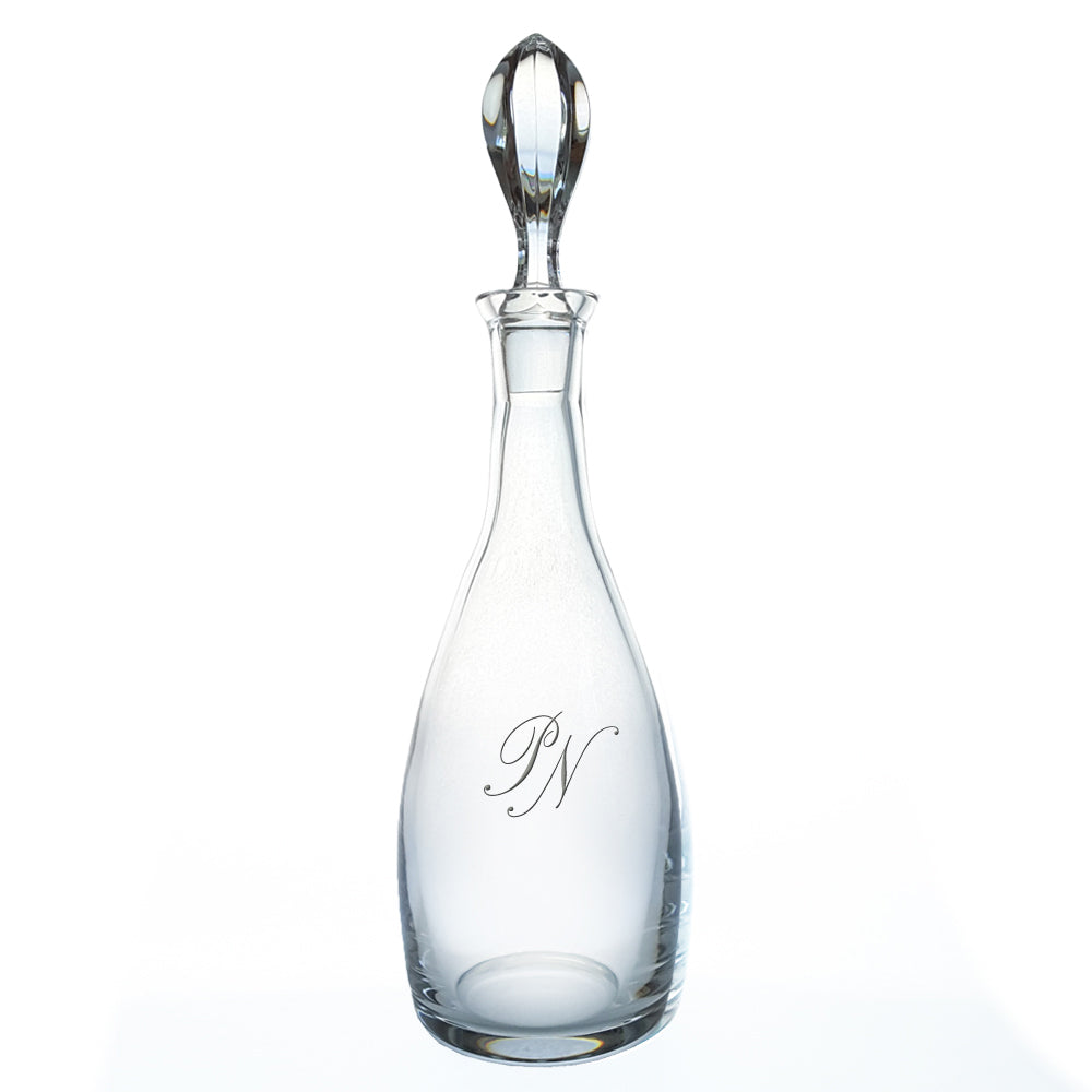 Kristall Karaffe mit Monogramm PN