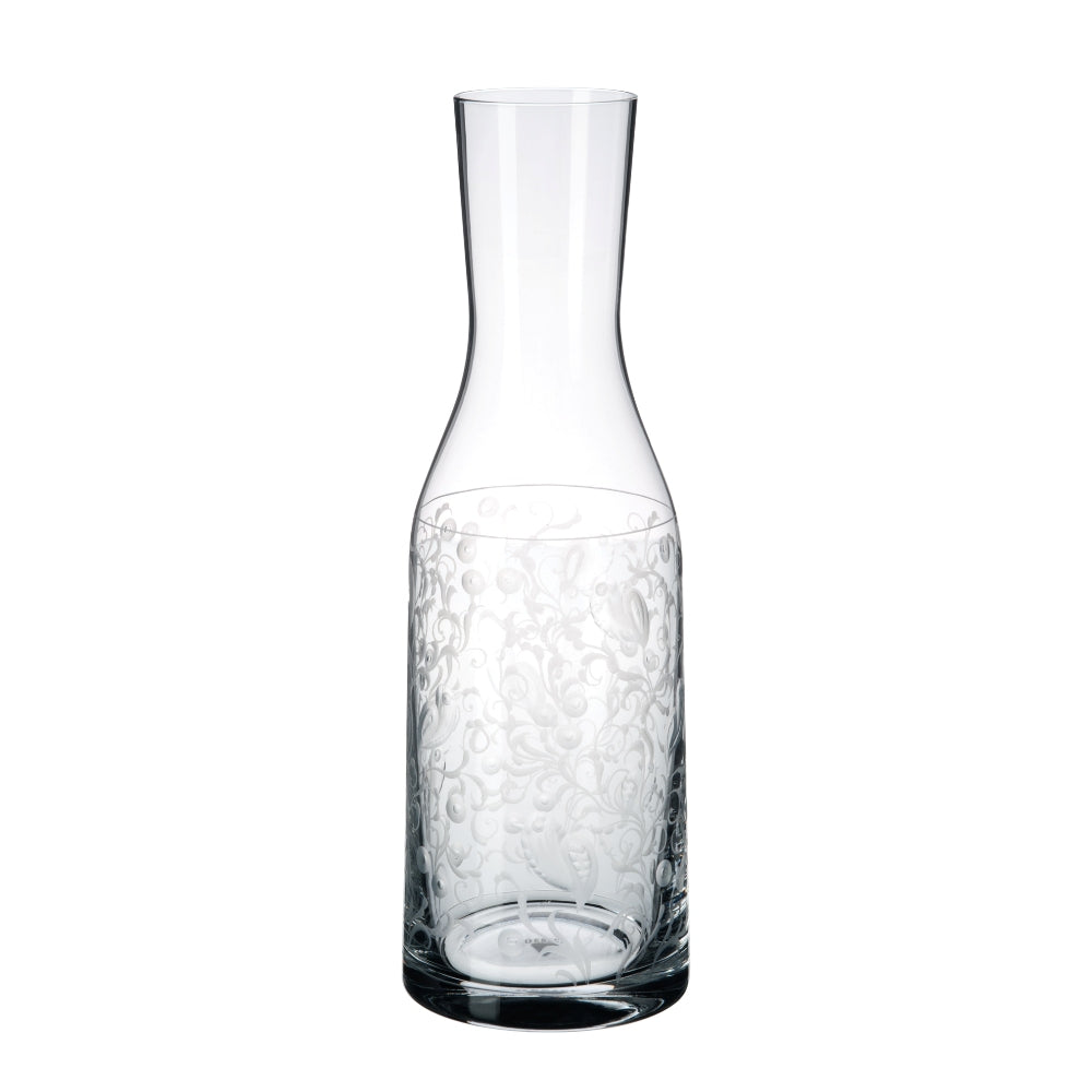 Wasserkaraffe mit auwändiger filigraner Gravur
