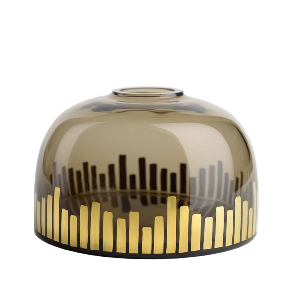 zweigvase mit Gold, OertelCrystal