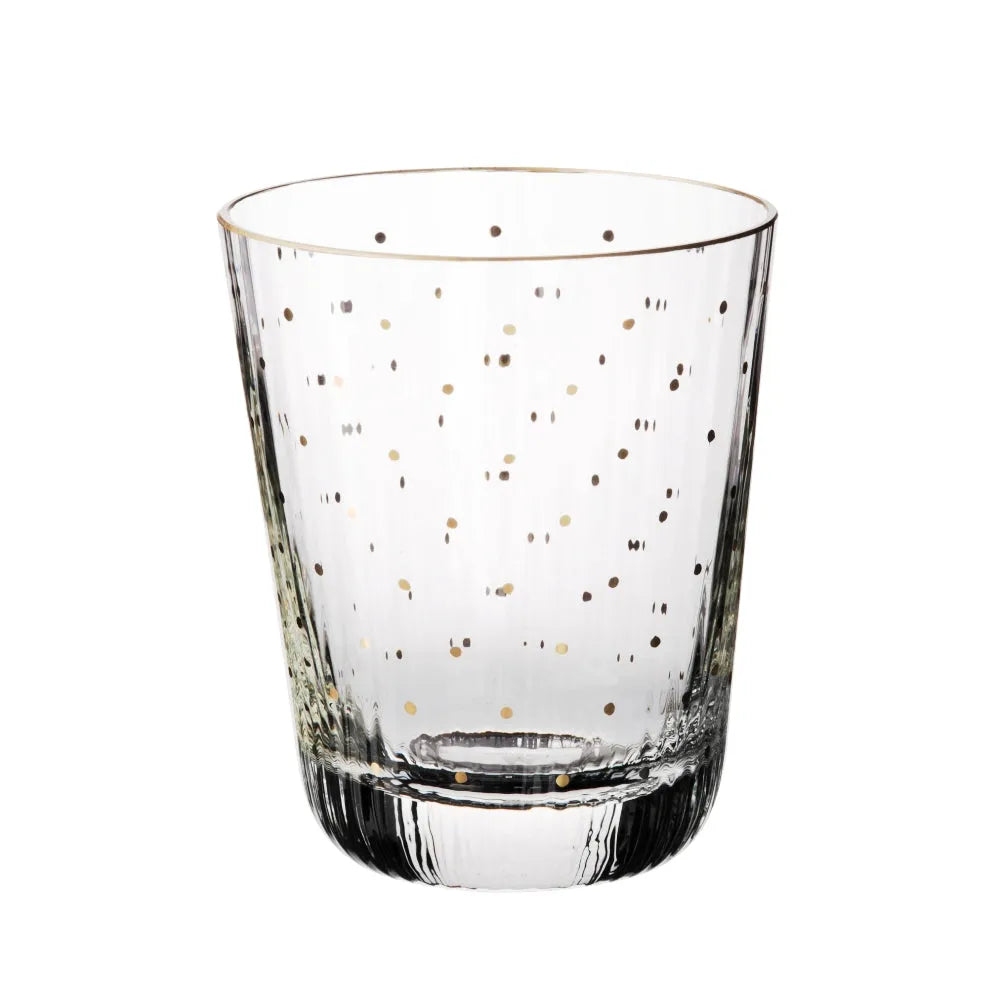 Kristallglas Becher mit Golddekoration von OertelCrystal