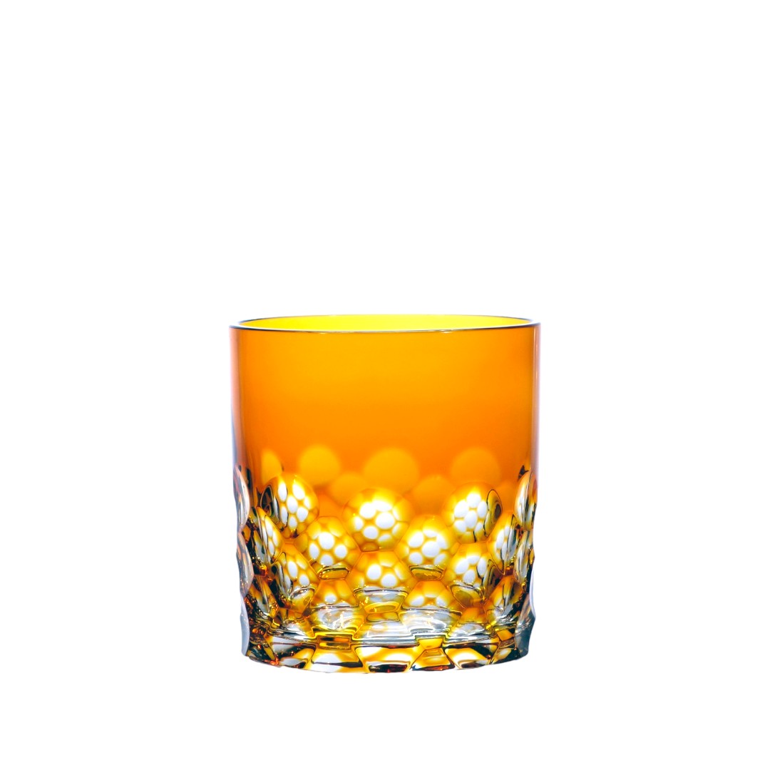 Whiskybecher in Farbe amber von OertelCrystal