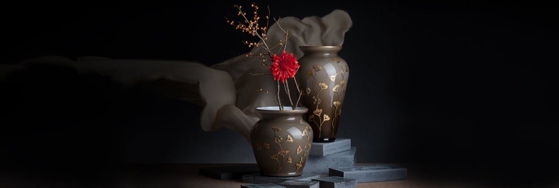 Schlichte Formen, elegantes Design − OertelCrystal Vasen im Design Ginkgo