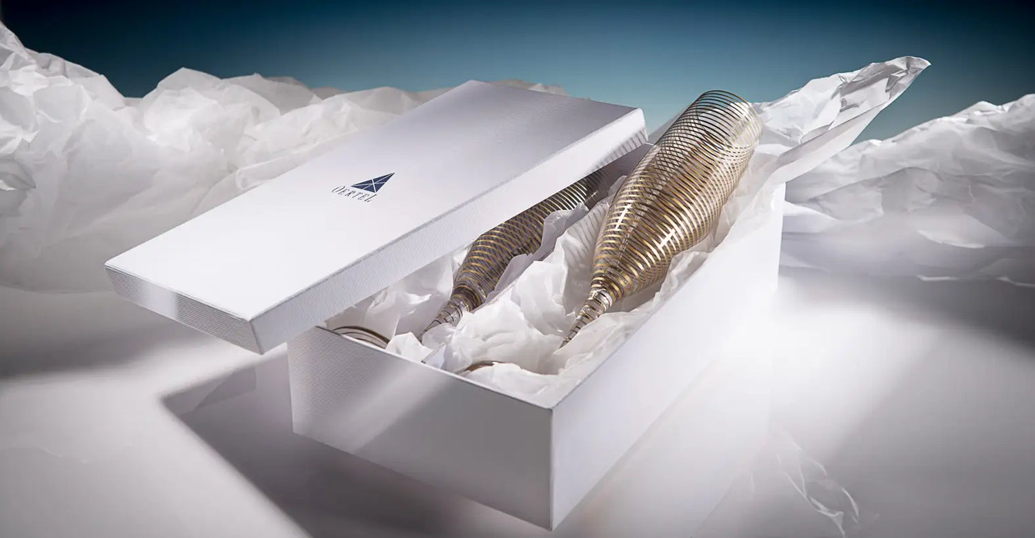 Sektkelche von OertelCrystal in Geschenkverpackung
