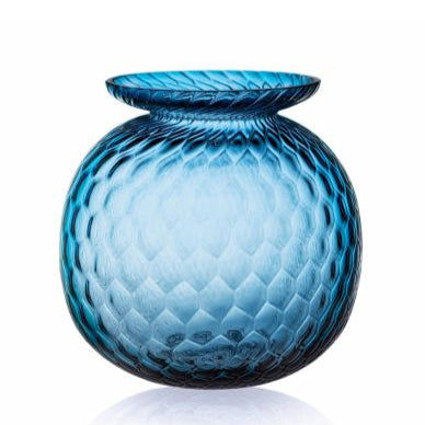 blaue Kugelvase