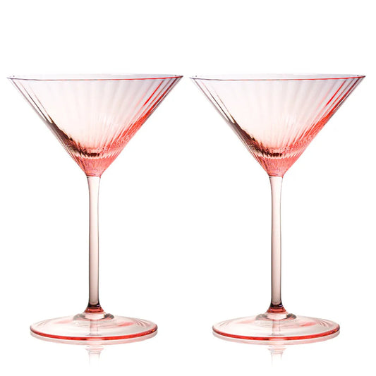 Martiniglas Maria 2er Set rosa