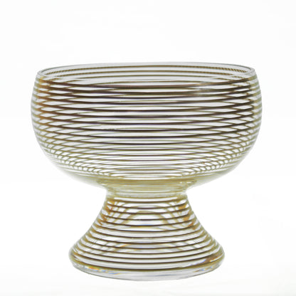 große Schale mit Fuß, Golddekoration