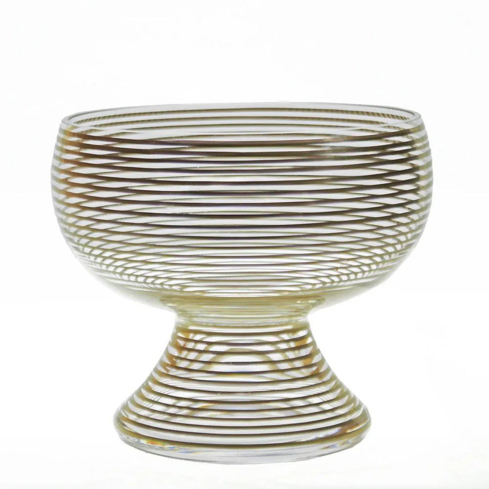 große Schale mit Fuß, Golddekoration