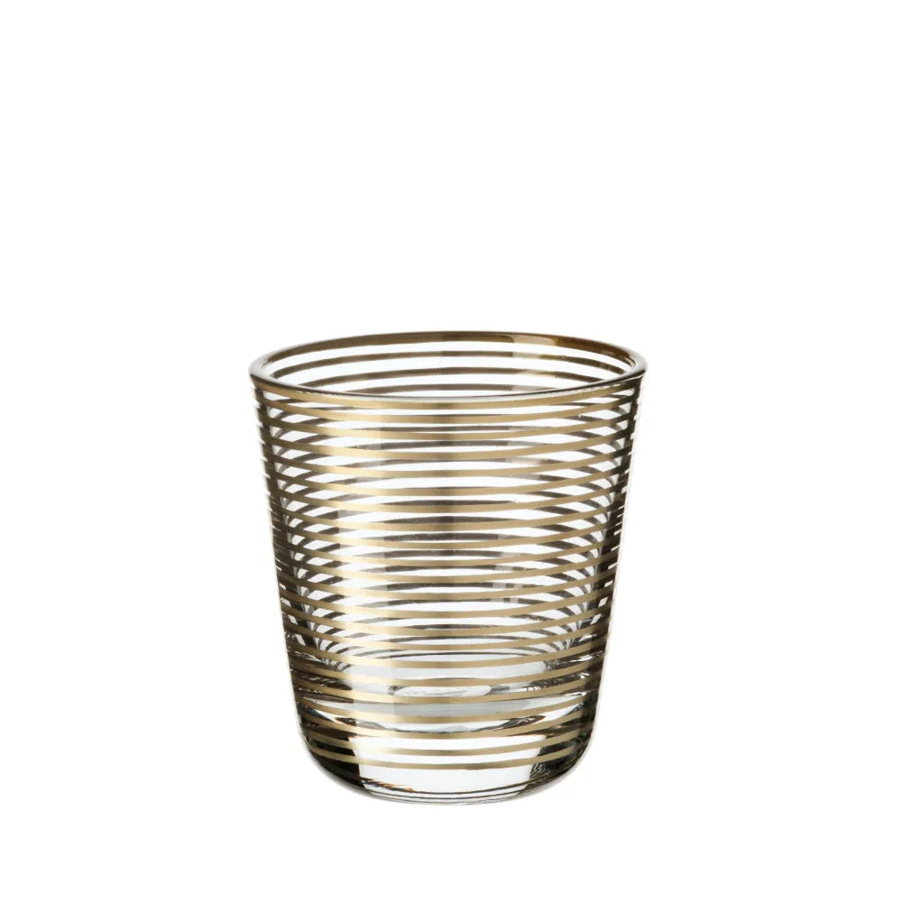 Schnapsglas mit 21ct. Golddekoration