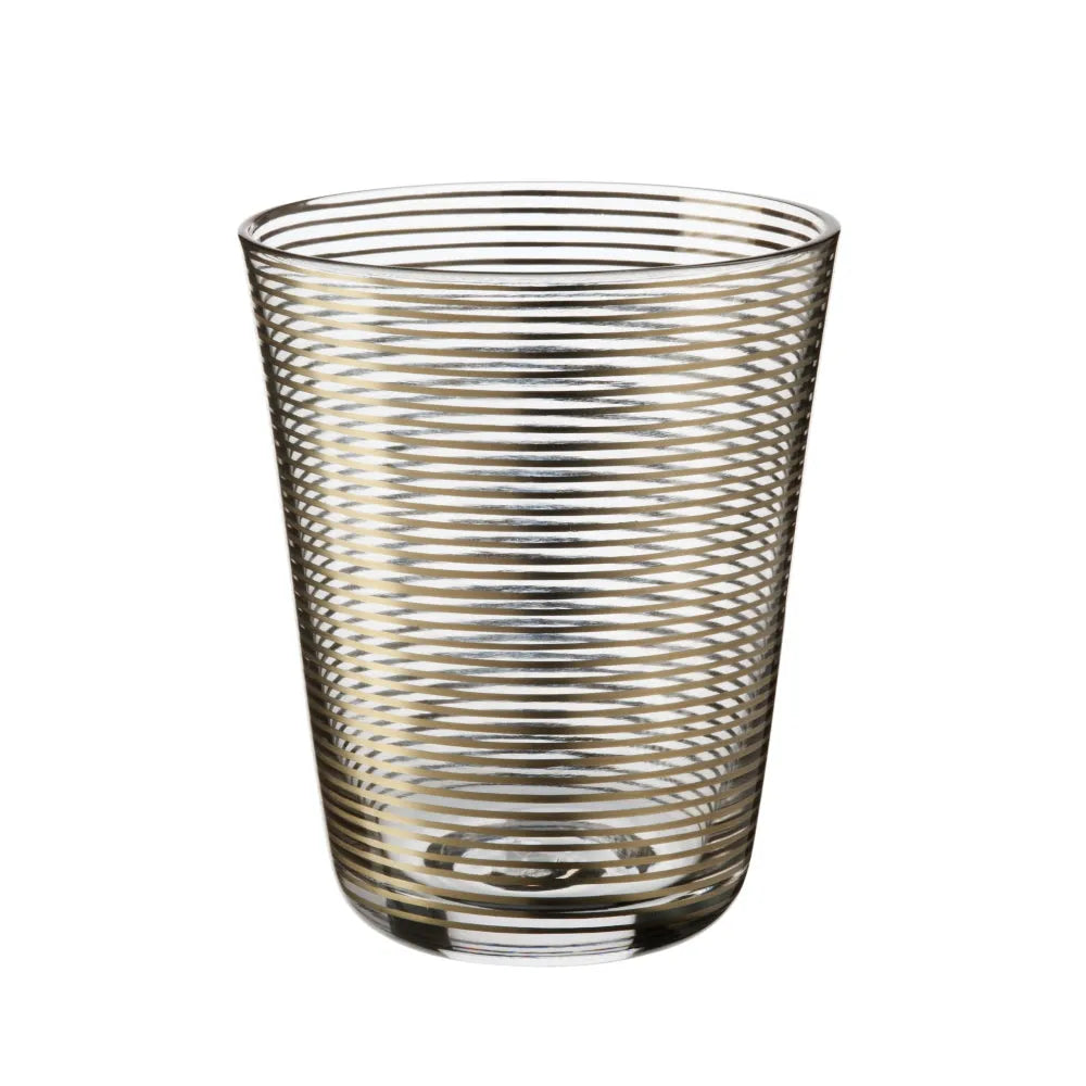 Becherglas mit modernem Goldliniendesign