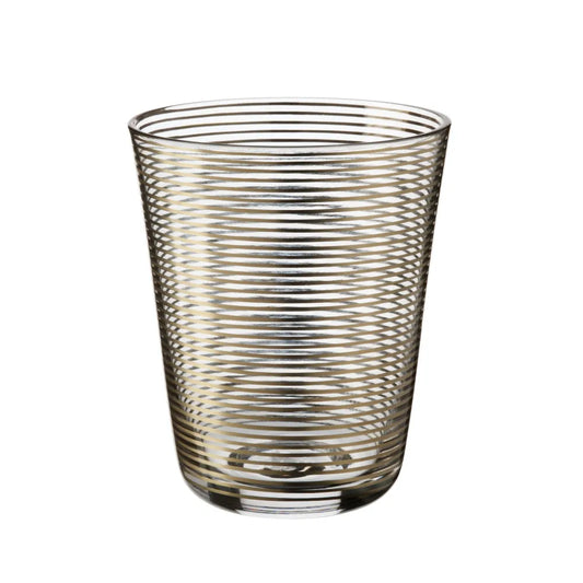 Becherglas mit modernem Goldliniendesign