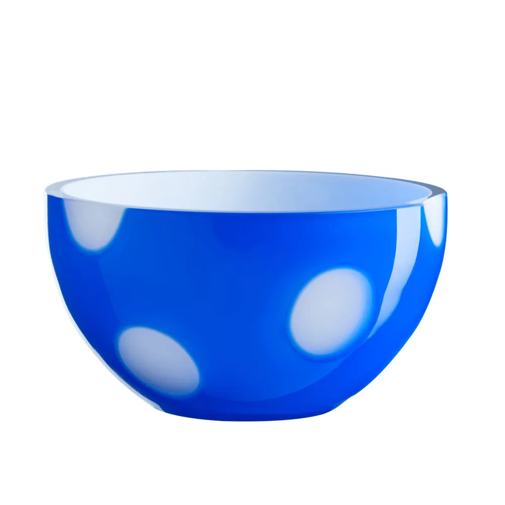 blaue Schale aus Opalglas
