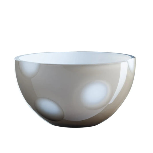 Schale aus rauchgrauem Opalglas von OertelCrystal