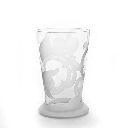 Kristallglas Becher mit grafischen Ornamenten