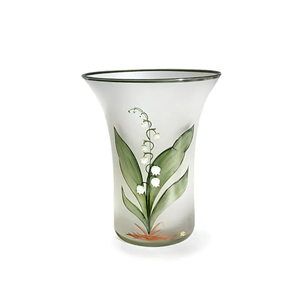 kleiner Becher mit Maiglöckchen bemalt