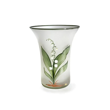 kleiner Becher mit Maiglöckchen bemalt