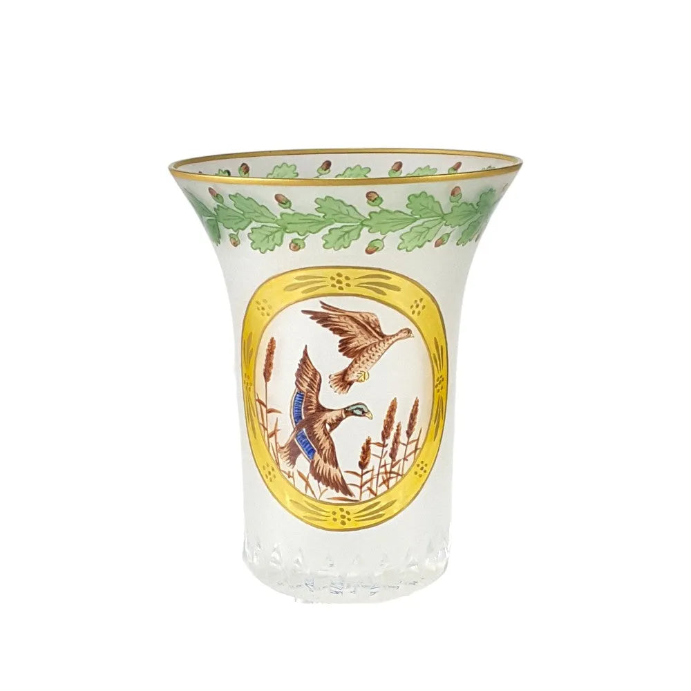 Entenmotiv auf Kristallglas von OertelCrystal