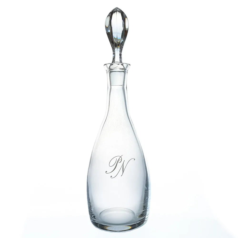 Kristall Karaffe mit Monogramm PN
