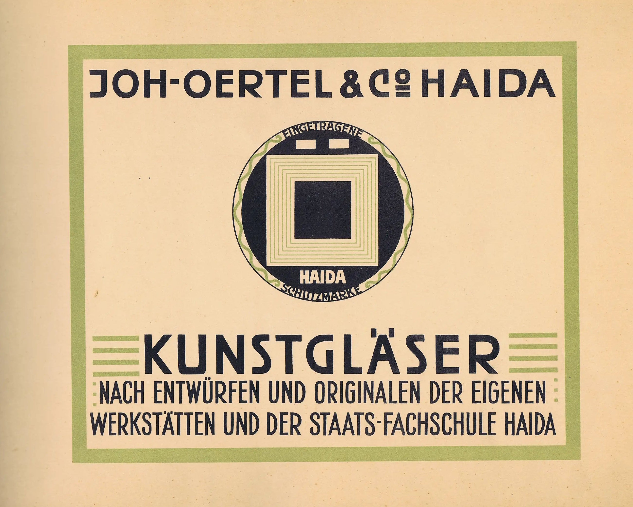 Katalog OertelCrystal von 1920