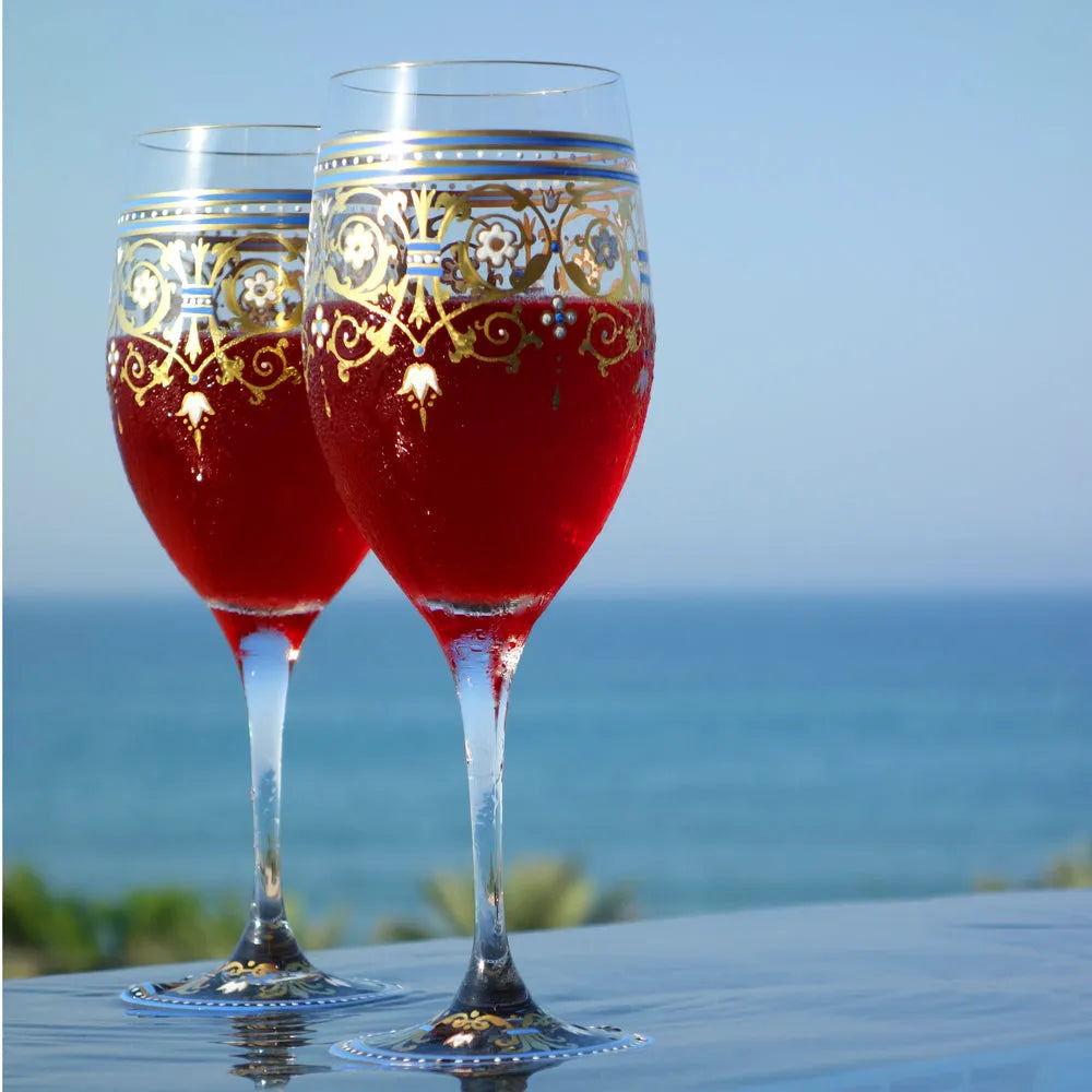 Handbemaltes Kristallglas Serail von OertelCrystal