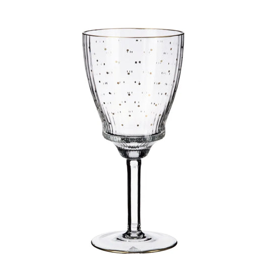 Weinglas mit Goldpunkten von OertelCrystal