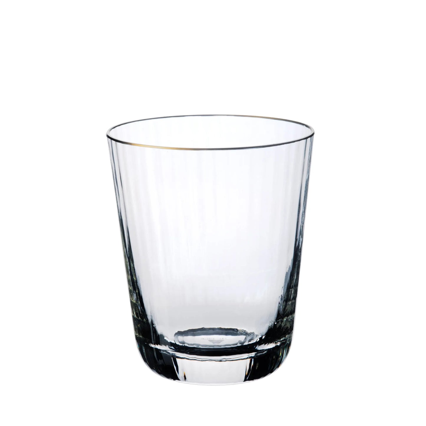 Tumbler Kristallglas mit Goldrand