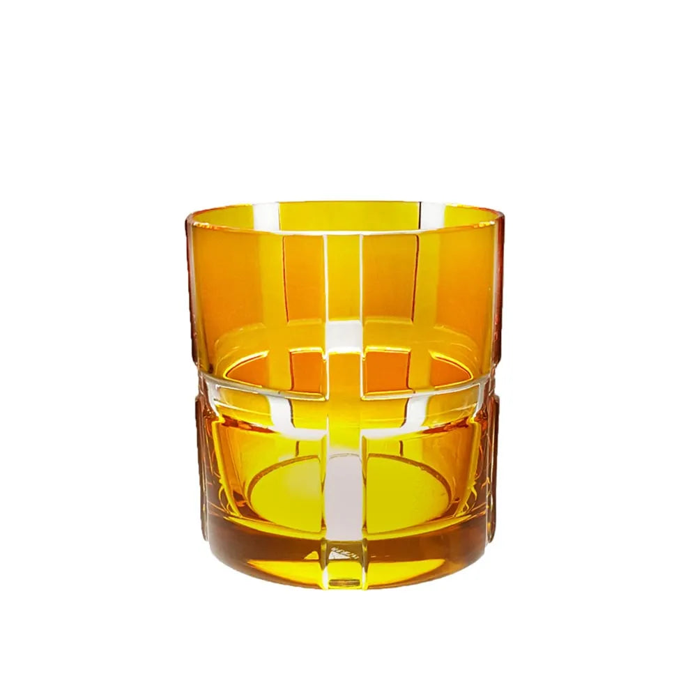 Whiskytumbler in ambergelb