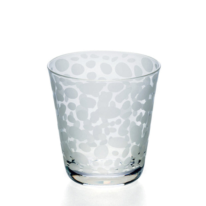 Tumbler aus Kristallglas von OertelCrystal mit lustigem Fleckenmuster