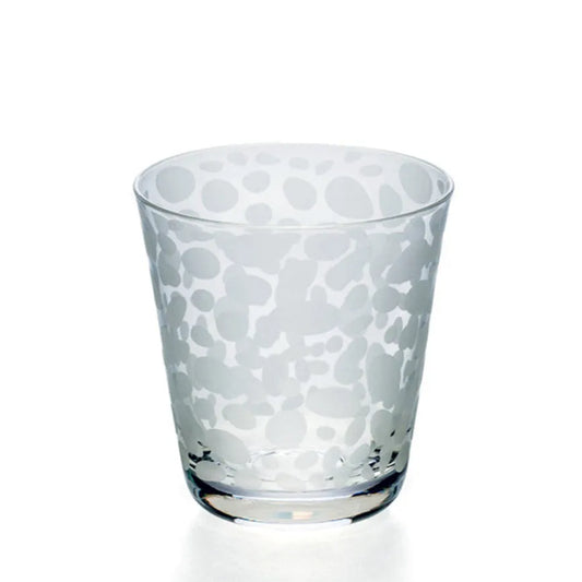 Tumbler aus Kristallglas von OertelCrystal mit lustigem Fleckenmuster
