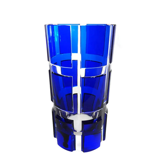 dunkelblauer Kristallglasbecher