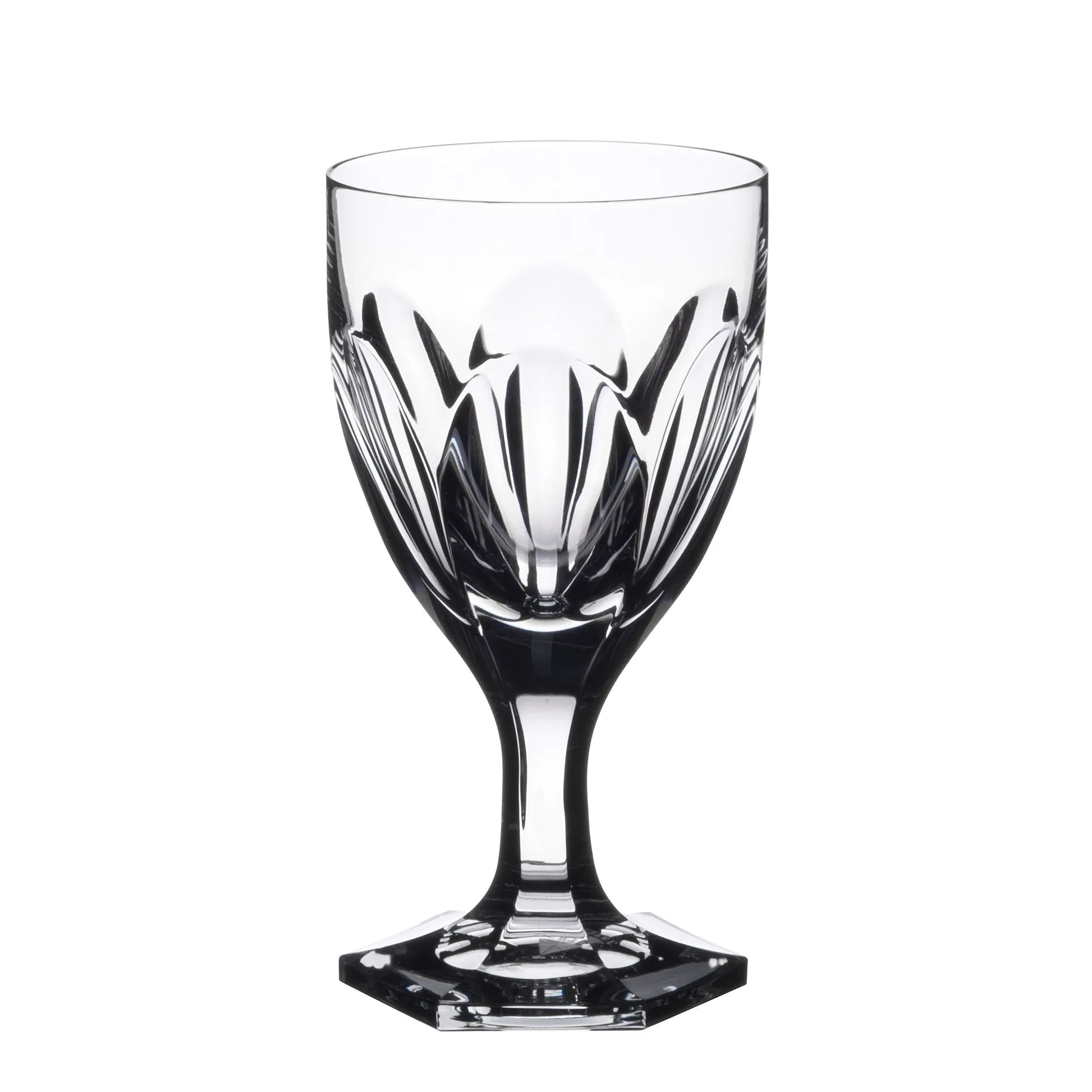 geschliffenes Weinglas