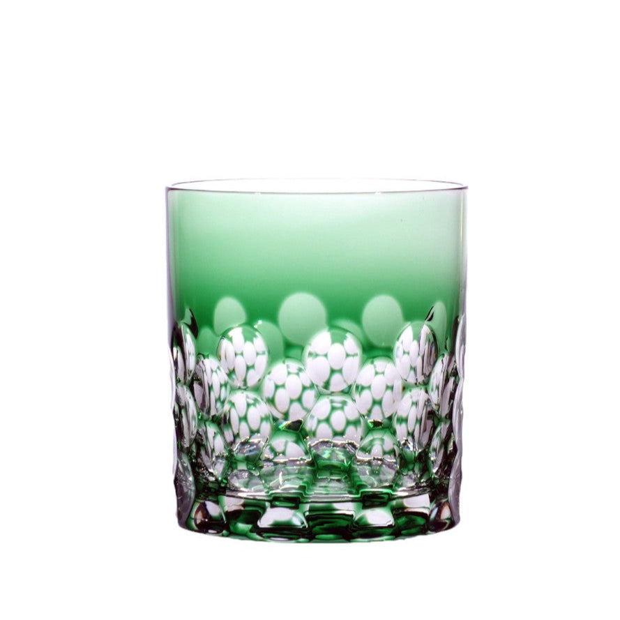 grüner Whiskybecher "Exagon"