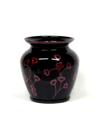 Vase Ginkgo nero/berry 26cm