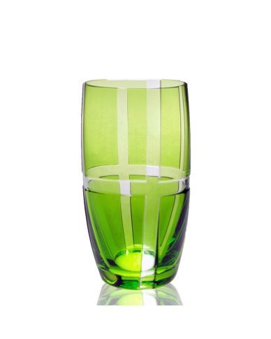 Wasserglas Quadro grün