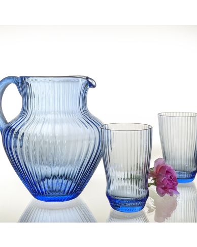 Glaskrug Maria hellblau 1200ml