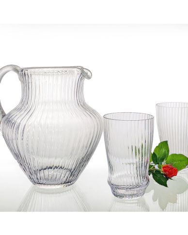 Glaskrug Maria hellblau 1200ml