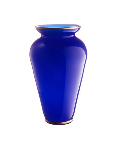 Blaue Glasvase Pure-41cm