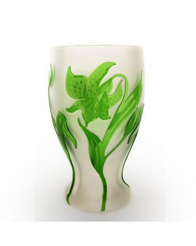 Vase mit Lilienmotiv